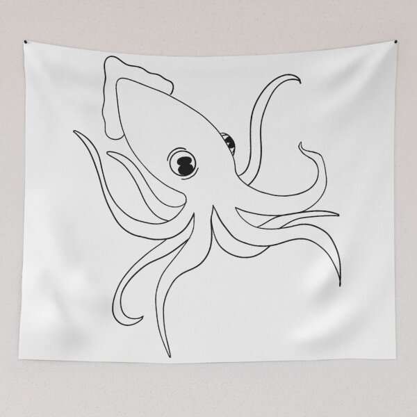 Item preview, Squid Outline designed and sold by Siv3.