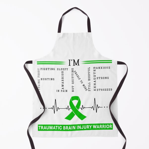Item preview, I'm Fine Traumatic Brain Injury Warrior Support Traumatic Brain Injury Awareness Gifts designed and sold by rechardtee.
