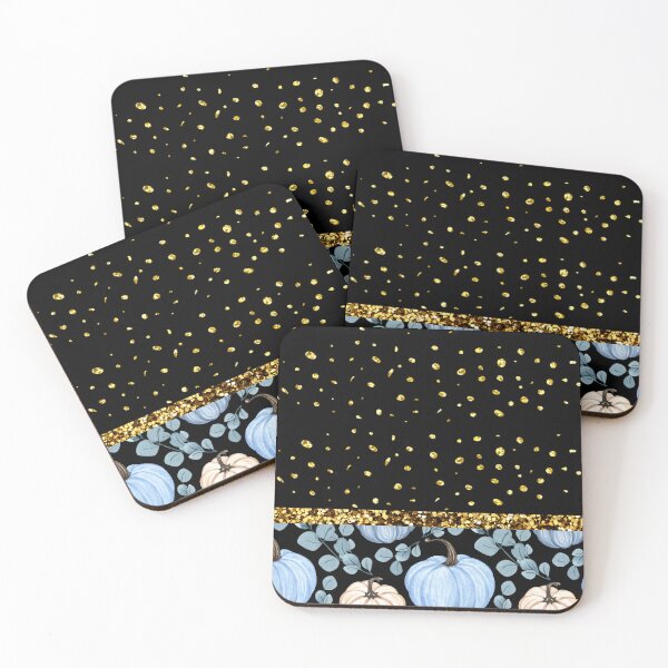 Item preview, Pumpkin Black With Glitter (Gold Scattered) designed and sold by SimplyMe-Plus.