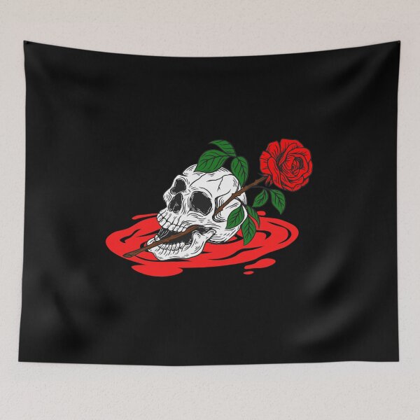 Item preview, Red Rose Halloween print designed and sold by CreepyCurator.