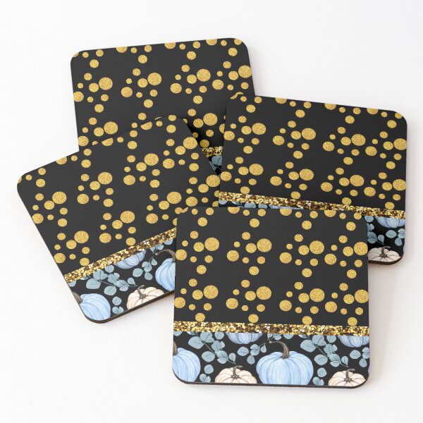 Item preview, Pumpkin Black With Glitter (Gold Dots) designed and sold by SimplyMe-Plus.