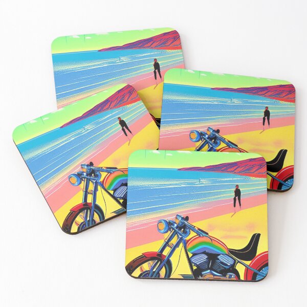 Item preview, HIP GIRL ON BEACH WITH MOTORCYCLE RETRO designed and sold by sailorsam1805.