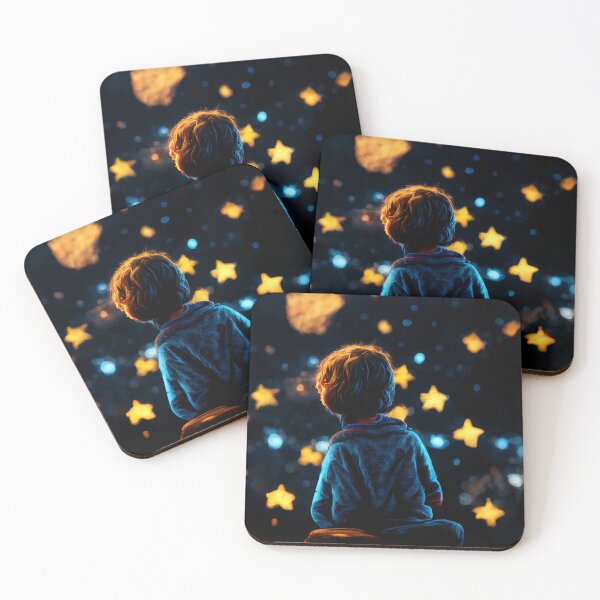 Item preview, a boy amazed by stars designed and sold by ElMafioso1000.