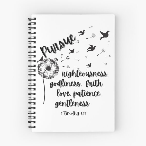 Item preview, Pursue righteousness, godliness, faith, love, patience, gentleness designed and sold by MoonDaisy77.