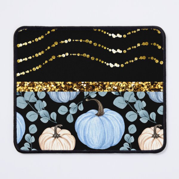 Item preview, Pumpkin Black With Glitter (Gold Waves) designed and sold by SimplyMe-Plus.