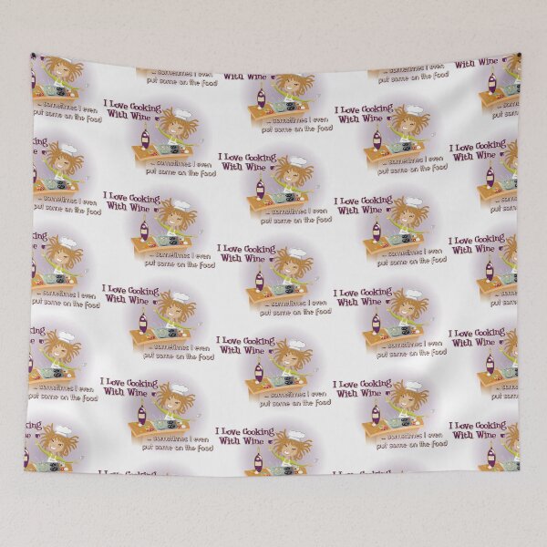 Item preview, i LOVE COOKING WITH WINE designed and sold by Kartoon.