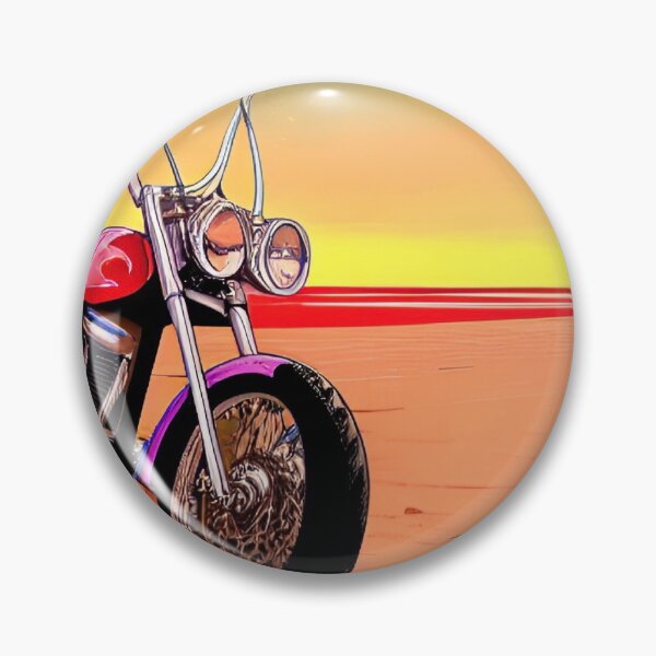 Item preview, COOL MOTORCYCLE 9ON THE BEACH RETRO STYLE designed and sold by sailorsam1805.