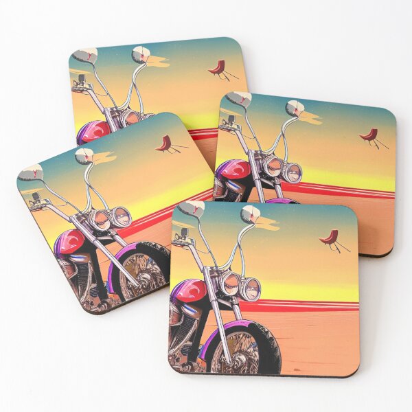 Item preview, COOL MOTORCYCLE 9ON THE BEACH RETRO STYLE designed and sold by sailorsam1805.
