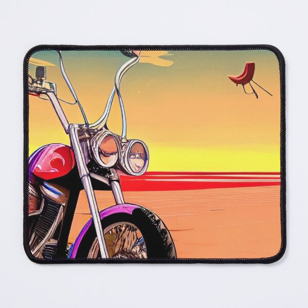 Item preview, COOL MOTORCYCLE 9ON THE BEACH RETRO STYLE designed and sold by sailorsam1805.
