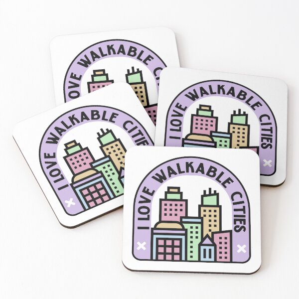 Item preview, I Love Walkable Cities - Urban Planning designed and sold by Picket Club.
