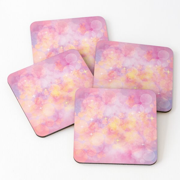 Item preview, Dreamy Background in Magenta, Orange, Yellow, Purple with Stars, Clouds and Bokeh Lights designed and sold by LDTreasures.