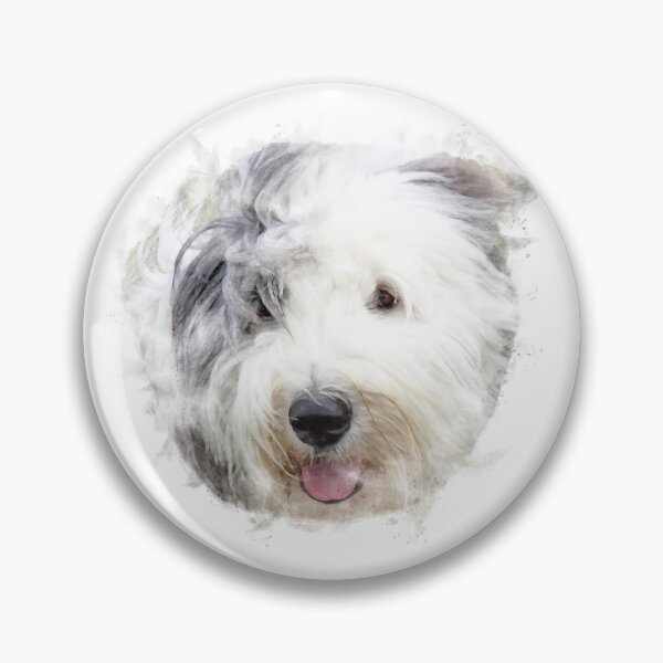 Item preview, Old English Sheepdog Watercolour Artwork designed and sold by Typeglyphs.