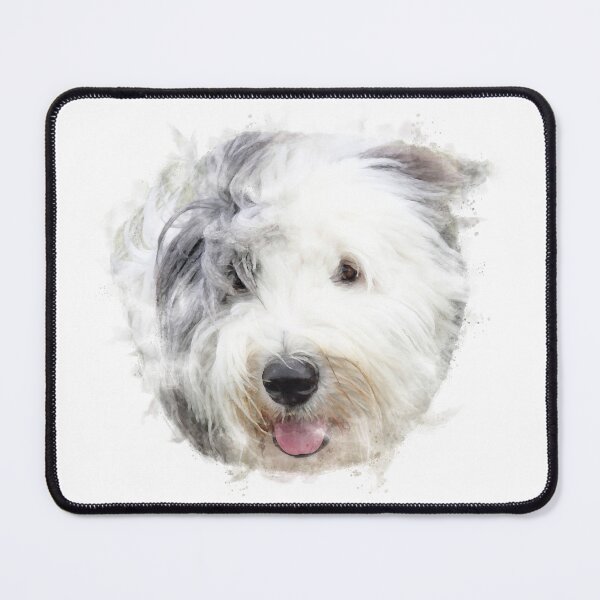 Item preview, Old English Sheepdog Watercolour Artwork designed and sold by Typeglyphs.