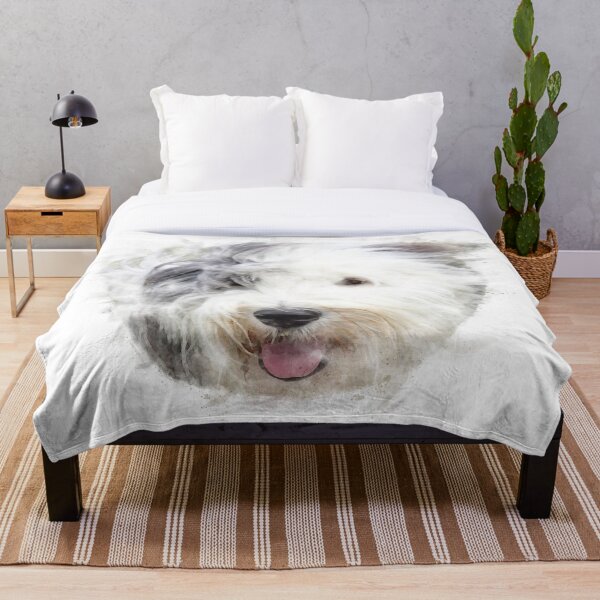 Item preview, Old English Sheepdog Watercolour Artwork designed and sold by Typeglyphs.