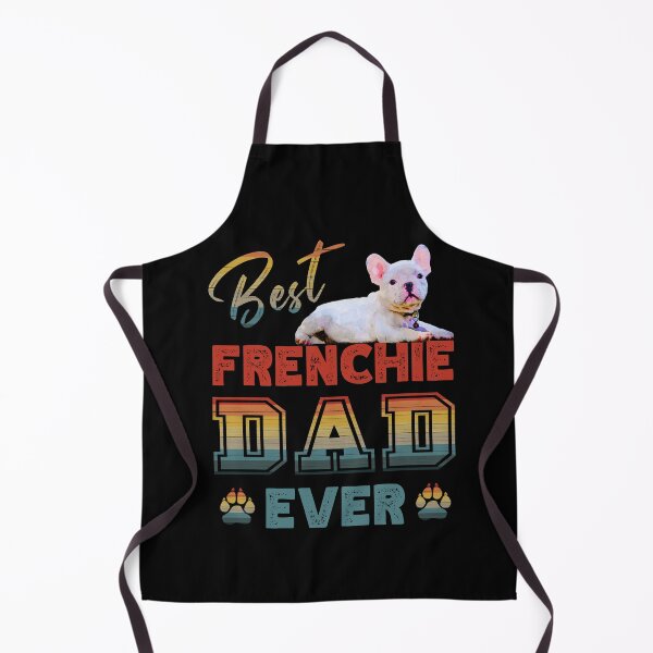 Item preview, Vintage Retro Sunset Best Frenchie Dad Ever Paw Prints of Love designed and sold by FlutteringWings.