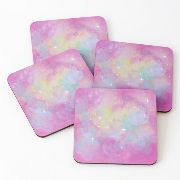 Item preview, Dreamy Background in Magenta, Lime, Blue with Stars, Clouds and Bokeh Lights designed and sold by LDTreasures.