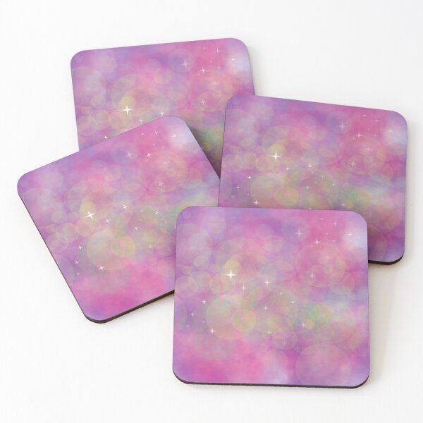 Item preview, Dreamy Background in Magenta, Lime, Green, Purple with Stars, Clouds and Bokeh Lights designed and sold by LDTreasures.