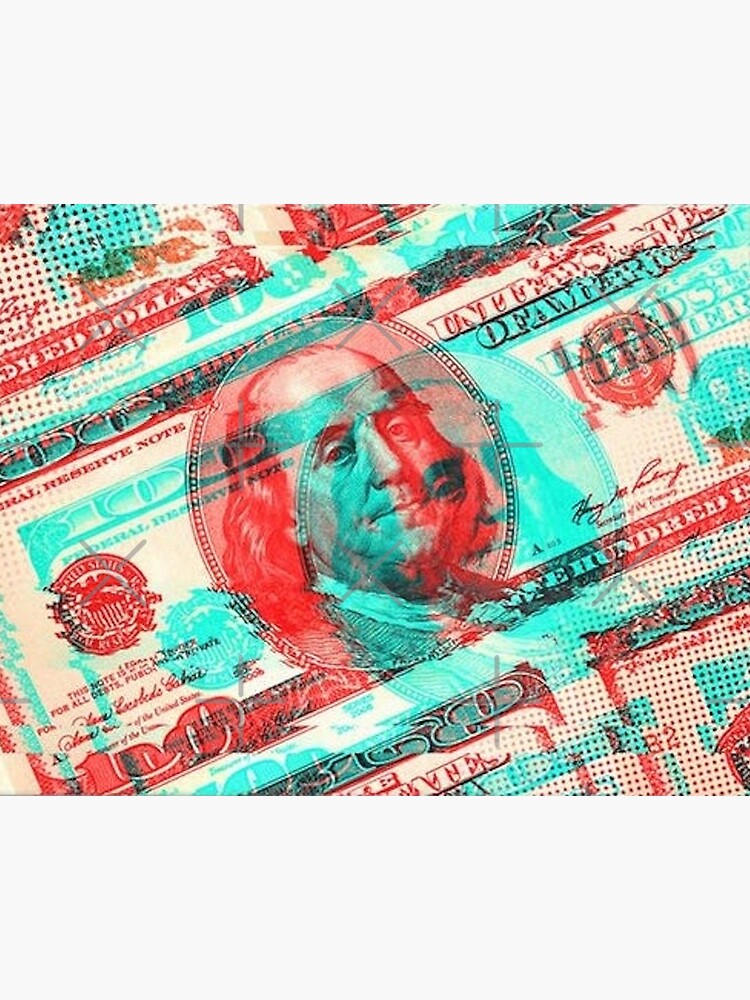 100 dollar bills | Art Board Print