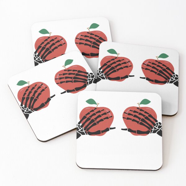 Item preview, Skeleton Hands Holding Apple On Chest Print For Women T-Shirts designed and sold by bfadul.