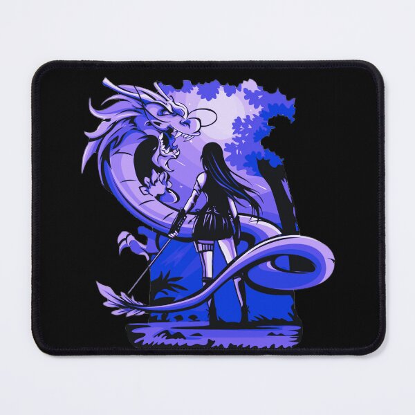 Item preview, Purple Anime Girl Samurai and Dragon design designed and sold by Dven-Clothes.