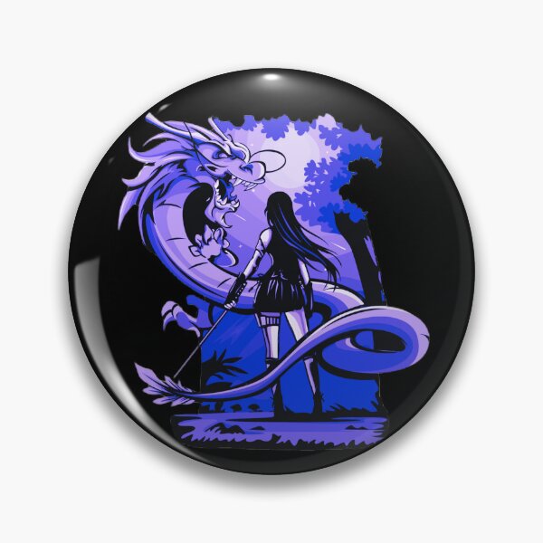 Item preview, Purple Anime Girl Samurai and Dragon design designed and sold by Dven-Clothes.