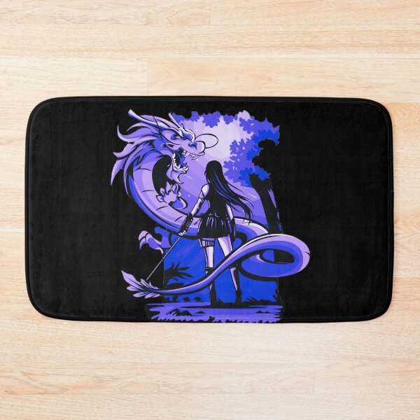 Item preview, Purple Anime Girl Samurai and Dragon design designed and sold by Dven-Clothes.
