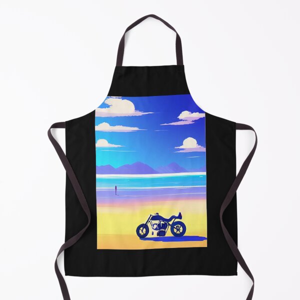 Item preview, SURREAL RETRO MOTORCYCLE ON THE BEACH designed and sold by sailorsam1805.