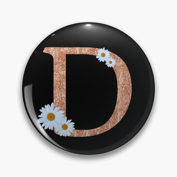 Item preview, Floral Shine Letter D, Educational stickers designed and sold by saimzgraphics.