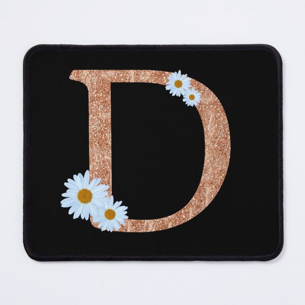 Item preview, Floral Shine Letter D, Educational stickers designed and sold by saimzgraphics.