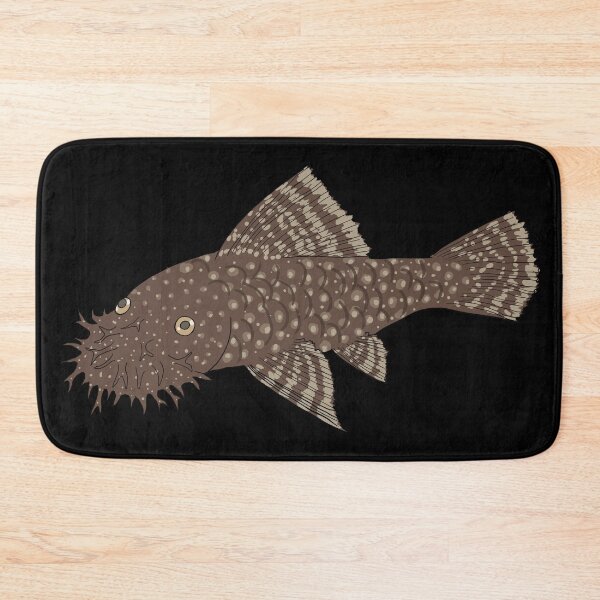 Item preview, Bristlenose Pleco - Chocolate Flavor - Black Background designed and sold by ReverendMothman.