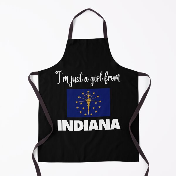 Item preview, I’m just a girl from Indiana- State pride design for women and girls designed and sold by DesignsByDaddy.