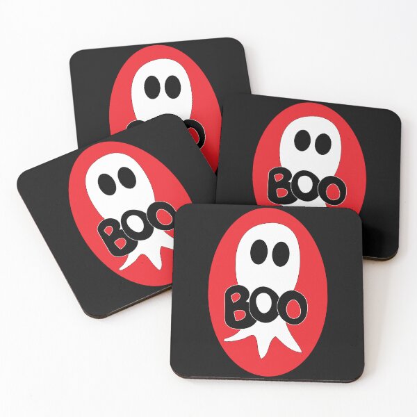 Item preview, Cute Halloween ghost cartoon with BOO text  designed and sold by AngelDawnDesign.