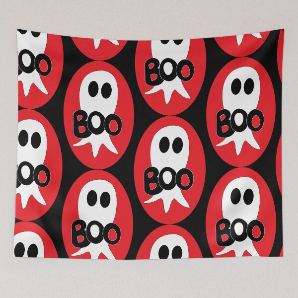 Item preview, Cute Halloween ghost cartoon with BOO text  designed and sold by AngelDawnDesign.