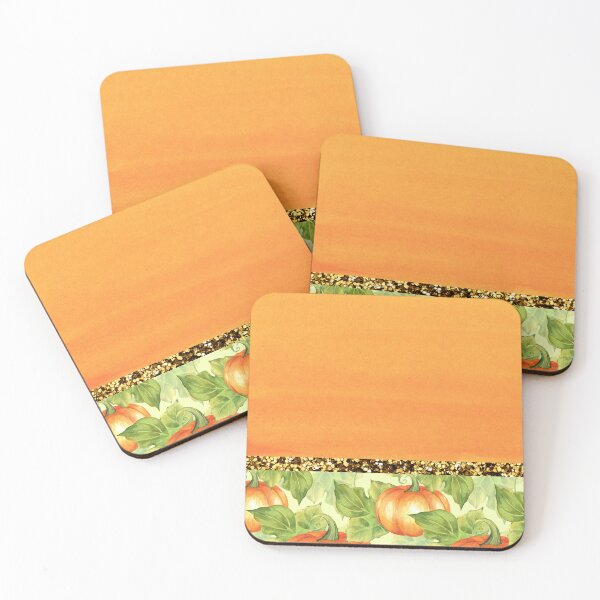 Item preview, Pumpkin Patch With Glitter (Orange Watercolor) designed and sold by SimplyMe-Plus.