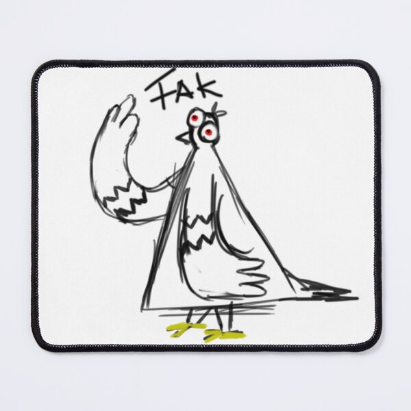 Item preview, pigeon pointing middle finger designed and sold by STRplatinum.