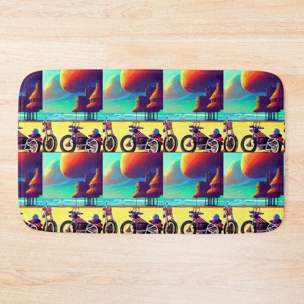 Item preview,  SURREAL RETRO MOTORCYCLES ON THE BEACH designed and sold by sailorsam1805.