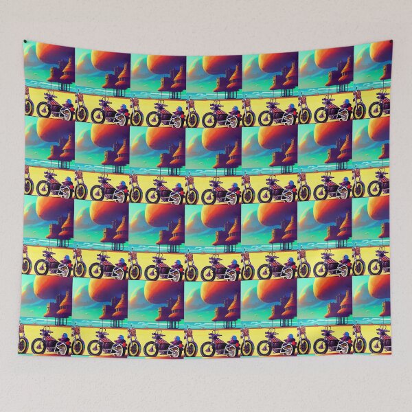 Item preview,  SURREAL RETRO MOTORCYCLES ON THE BEACH designed and sold by sailorsam1805.