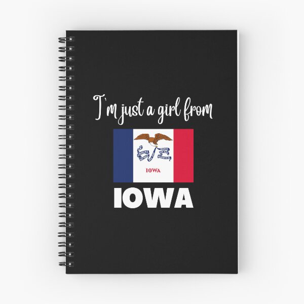 Item preview, I’m just a girl from Iowa- State pride design for women and girls designed and sold by DesignsByDaddy.