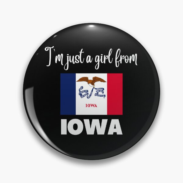 Item preview, I’m just a girl from Iowa- State pride design for women and girls designed and sold by DesignsByDaddy.
