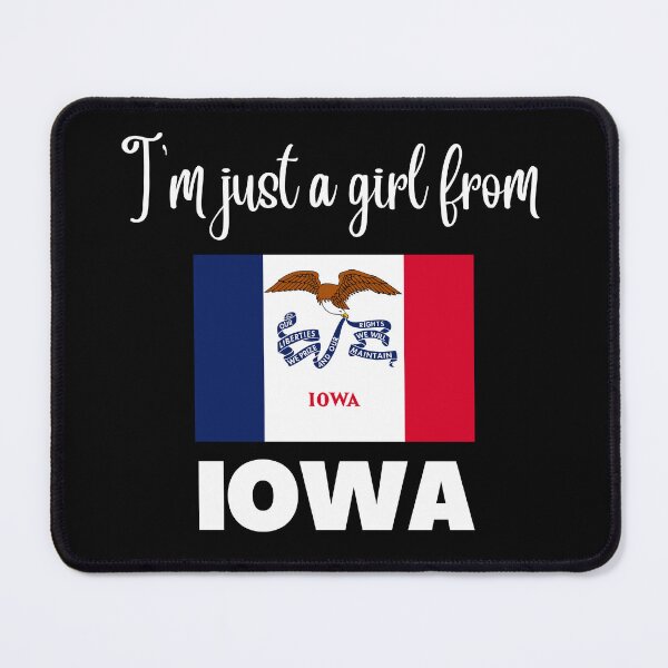 Item preview, I’m just a girl from Iowa- State pride design for women and girls designed and sold by DesignsByDaddy.