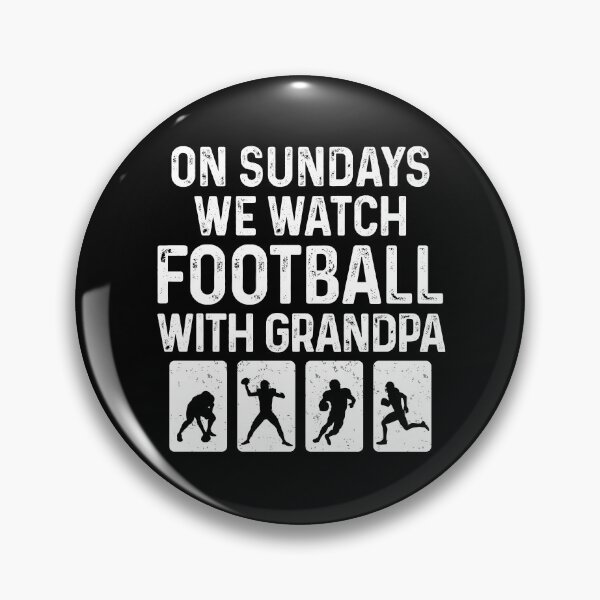 Item preview, On Sundays We Watch Football With Grandpa Love American Football designed and sold by GravitiTees.