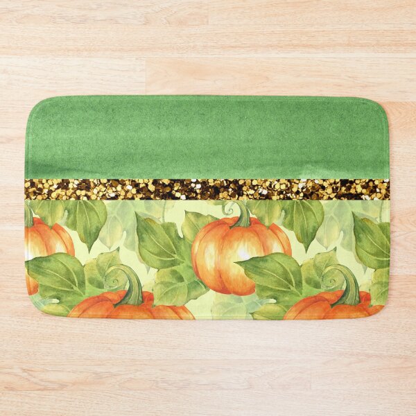 Item preview, Pumpkin Patch With Glitter (Green Watercolor) designed and sold by SimplyMe-Plus.