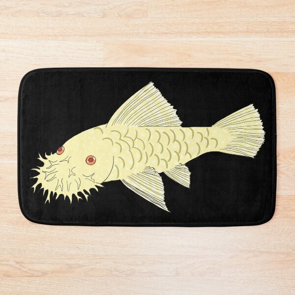 Item preview, Red Eye Albino Bristlenose Pleco - Vanilla Flavor - Black Background designed and sold by ReverendMothman.
