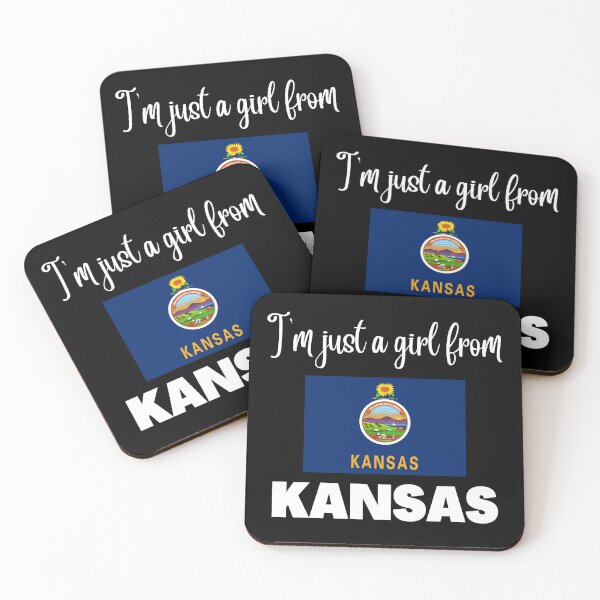 Item preview, I’m just a girl from Kansas- State pride design for women and girls designed and sold by DesignsByDaddy.