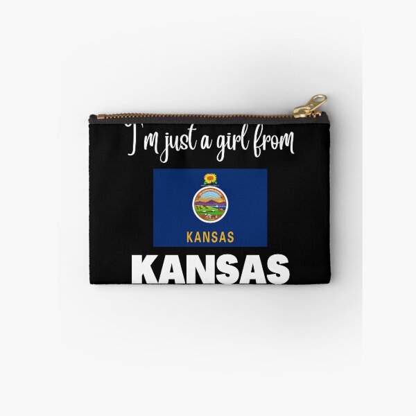 Item preview, I’m just a girl from Kansas- State pride design for women and girls designed and sold by DesignsByDaddy.