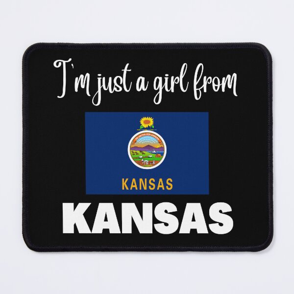 Item preview, I’m just a girl from Kansas- State pride design for women and girls designed and sold by DesignsByDaddy.