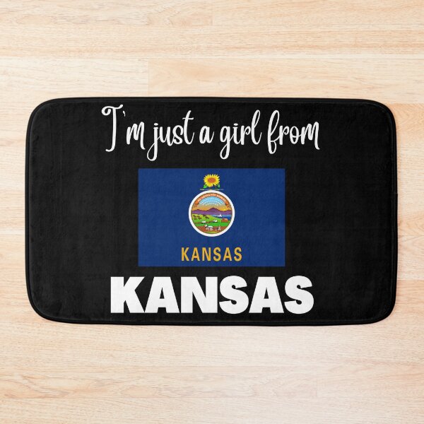 Item preview, I’m just a girl from Kansas- State pride design for women and girls designed and sold by DesignsByDaddy.