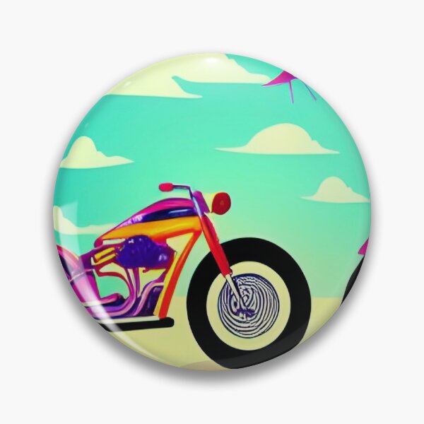 Item preview, DREAMY RETRO MOTORCYCLE ON A BEACH designed and sold by sailorsam1805.