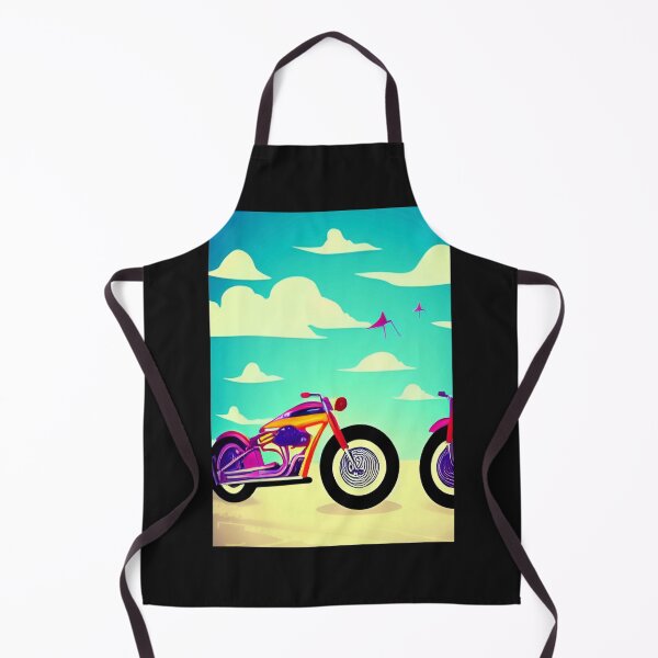 Item preview, DREAMY RETRO MOTORCYCLE ON A BEACH designed and sold by sailorsam1805.