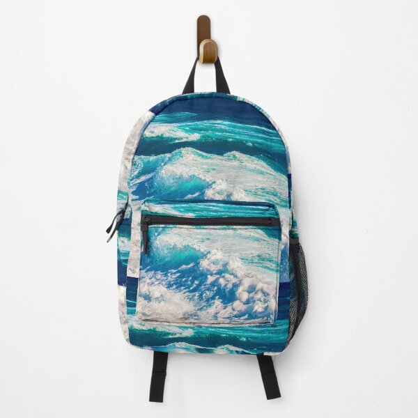Item preview, Turquoise Blue Ocean Summer Beach Foamy Waves with Beige Sand designed and sold by MyArt23.